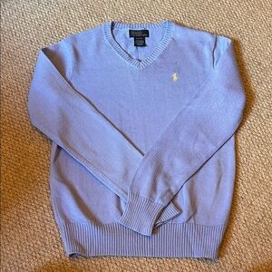 Polo by Ralph Lauren Light Blue V-Neck Sweater